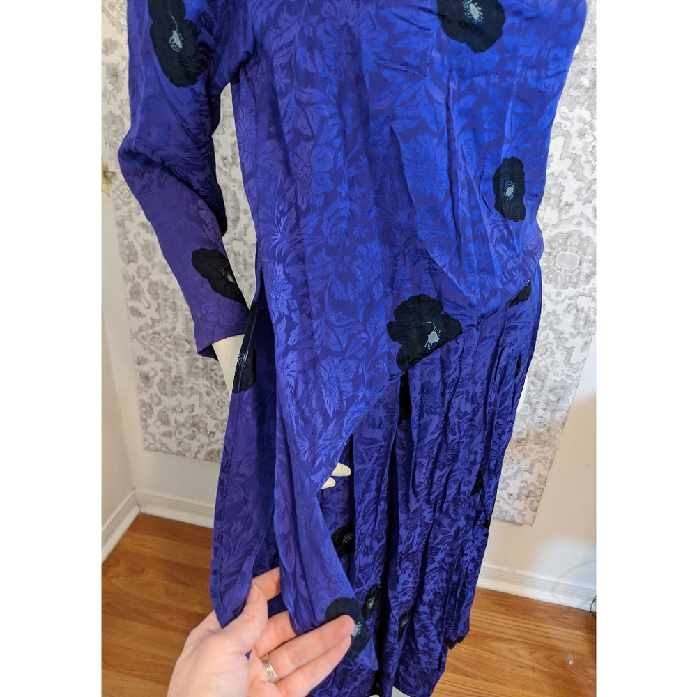 Christian Dior Vintage 2 Piece Purple Silk Set - Picture 5 of 10